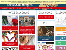Tablet Screenshot of comune.garbagnate-milanese.mi.it